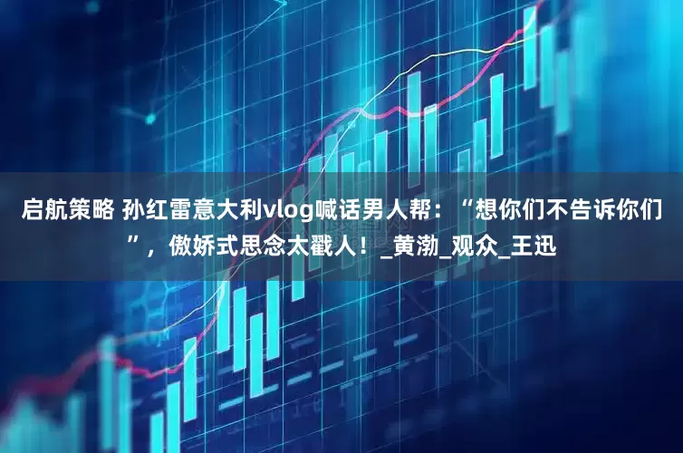 启航策略 孙红雷意大利vlog喊话男人帮：“想你们不告诉你们”，傲娇式思念太戳人！_黄渤_观众_王迅